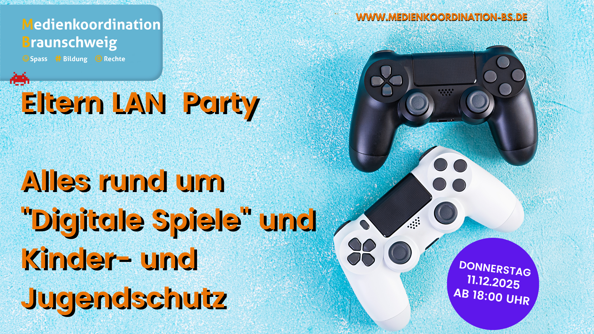 ElternLAN Party am 11. Dezember 2025, Einladungsgrafik